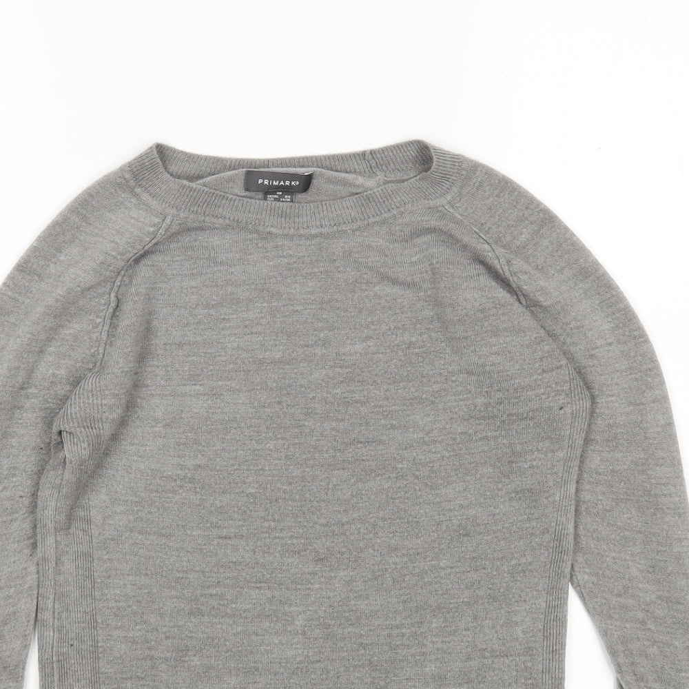 Primark Womens Grey   Pullover Jumper Size XS
