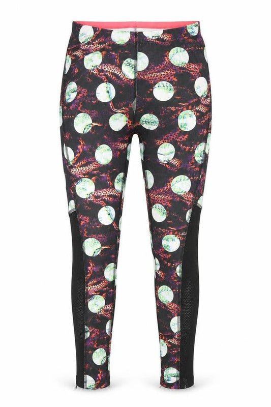Womens UK Size XS Reebok Regular Fit Compression Multicoloured Leggings