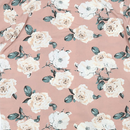 Atmosphere Womens Pink Floral  Wrap Dress  Size 12