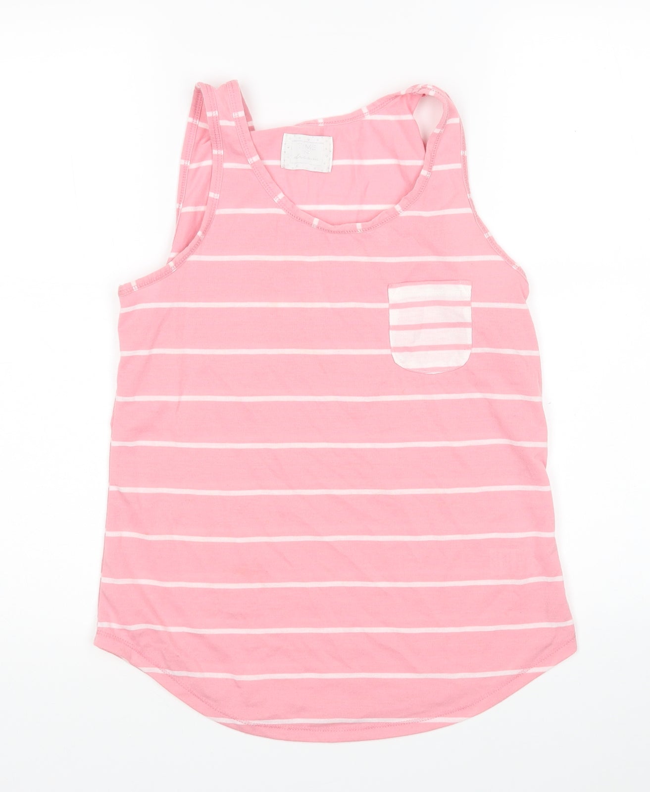Matalan Womens Pink Striped  Top Pyjama Top Size 8