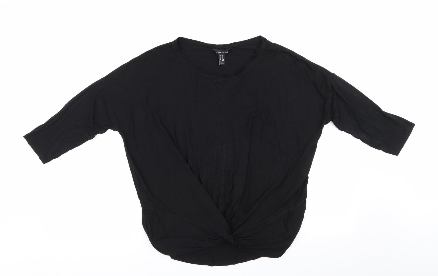 Womens UK Size 12 New Look Black Tunic T-Shirt