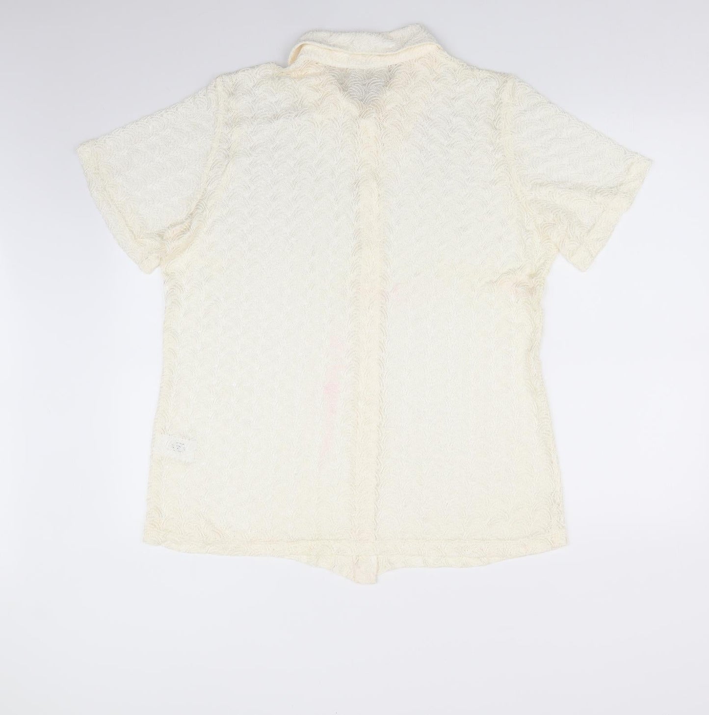 Womens UK Size 18 essence Ivory Basic Button-Up