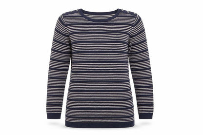 Womens UK Size 14 Isle Essentials Blue Pullover Jumper