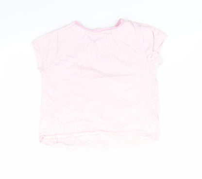Disney by Primark Girls Pink Animal Print   Pyjama Top Size 7-8 Years  - Cat - You can't rush perfection
