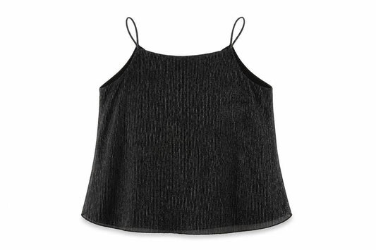 Womens UK Size 12 Blue Vanilla Black Camisole Tank