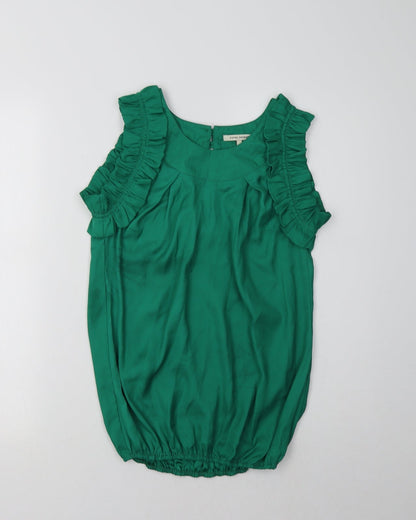 Womens UK Size 6 River Island Green Basic Blouse