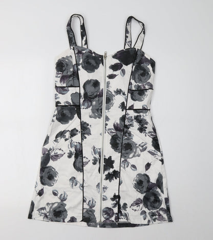 Apricot Womens Grey Floral  Bodycon  Size S