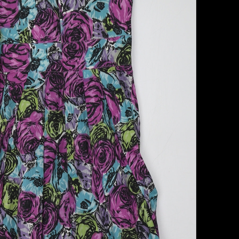 River Island Womens Multicoloured Floral  Bodycon  Size 12