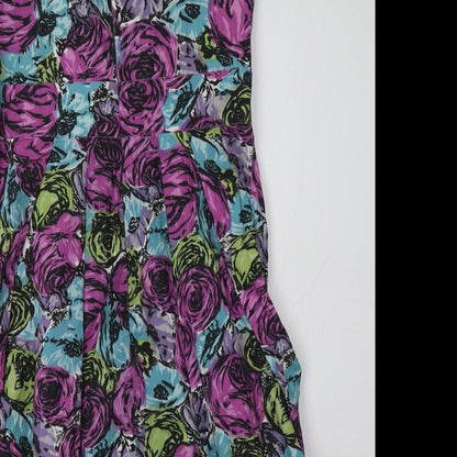 River Island Womens Multicoloured Floral  Bodycon  Size 12