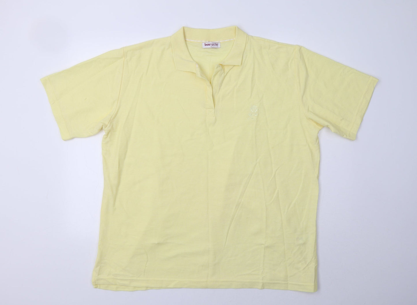 Bonmarché Womens Yellow   Basic T-Shirt Size XL