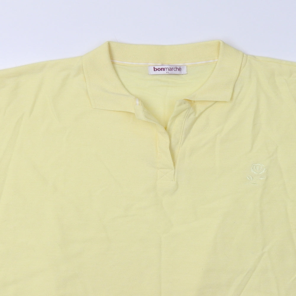 Bonmarché Womens Yellow   Basic T-Shirt Size XL