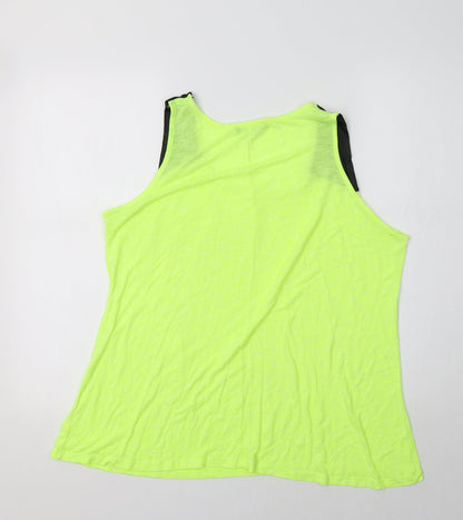 Womens UK Size 16 Select Green Basic Tank