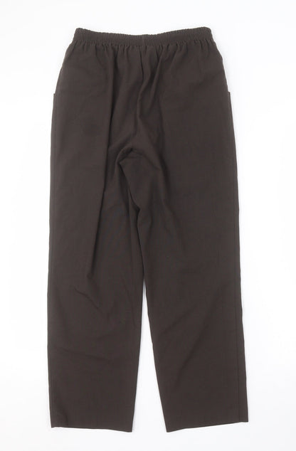 Womens UK Size 12 Preworn Regular Fit  Brown Trousers