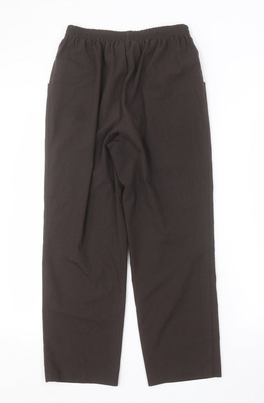 Womens UK Size 12 Preworn Regular Fit  Brown Trousers