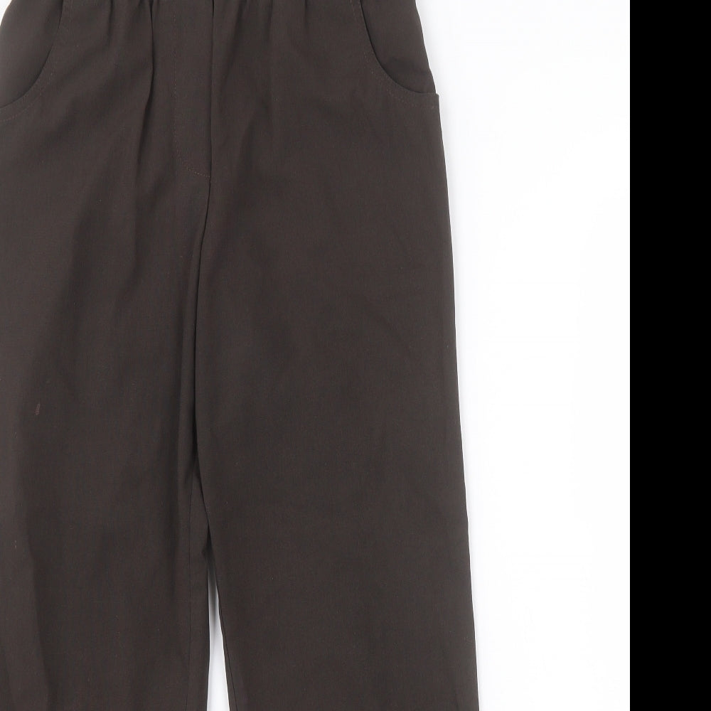 Womens UK Size 12 Preworn Regular Fit  Brown Trousers