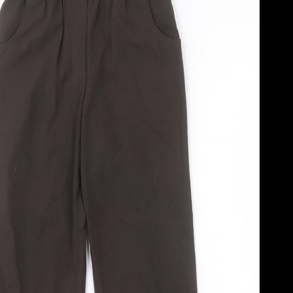 Womens UK Size 12 Preworn Regular Fit  Brown Trousers