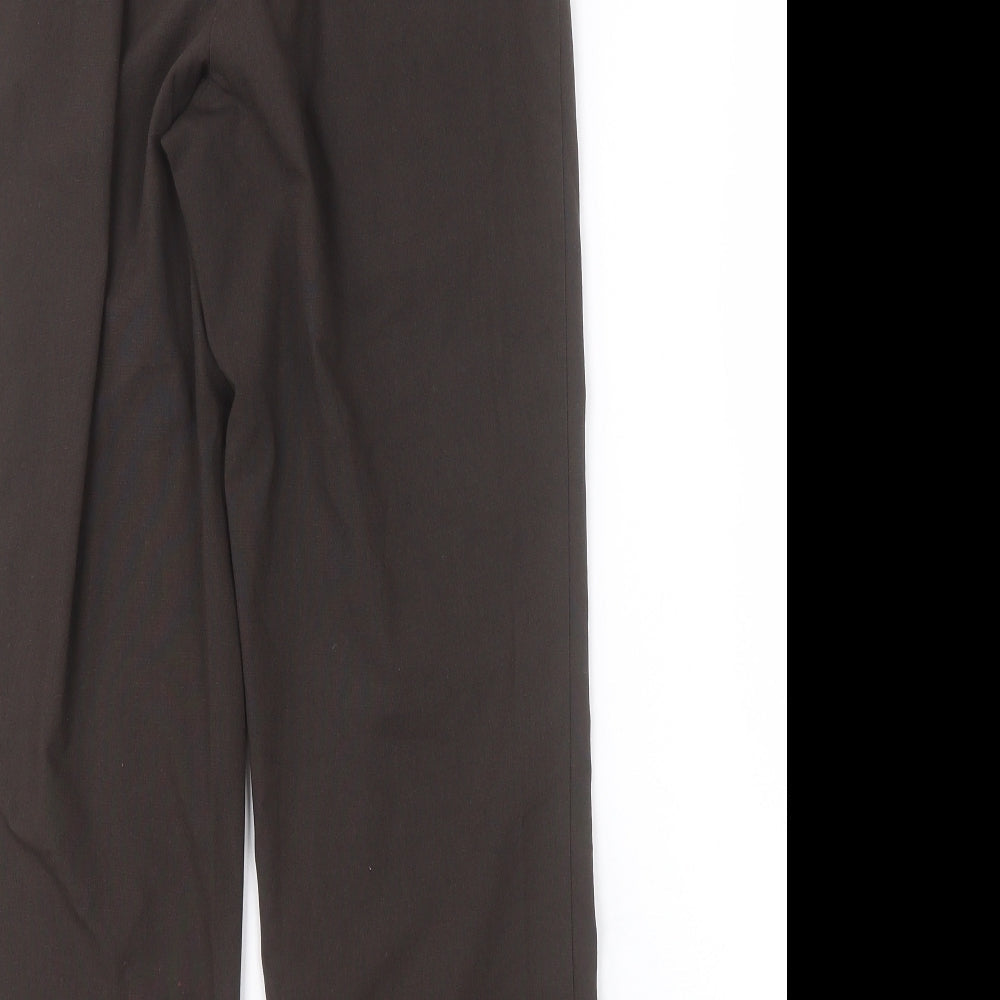 Womens UK Size 12 Preworn Regular Fit  Brown Trousers