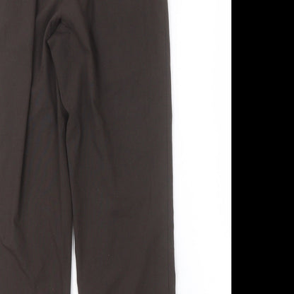 Womens UK Size 12 Preworn Regular Fit  Brown Trousers