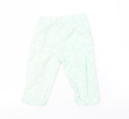 Primark Baby Green Spotted  Capri Trousers Size 9-12 Months