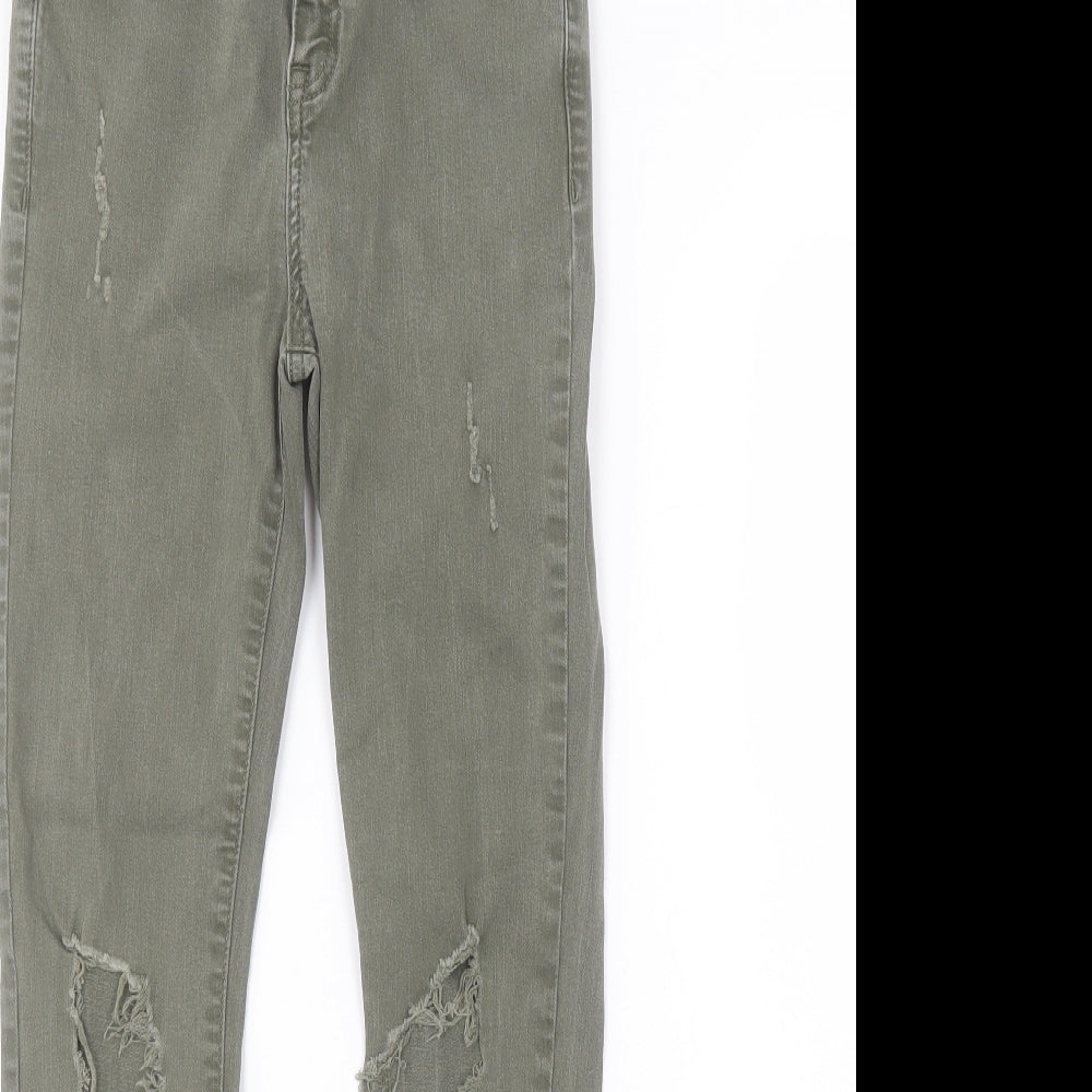 New Look Womens Green   Skinny Jeans Size 10 L25 in