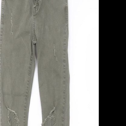 New Look Womens Green   Skinny Jeans Size 10 L25 in