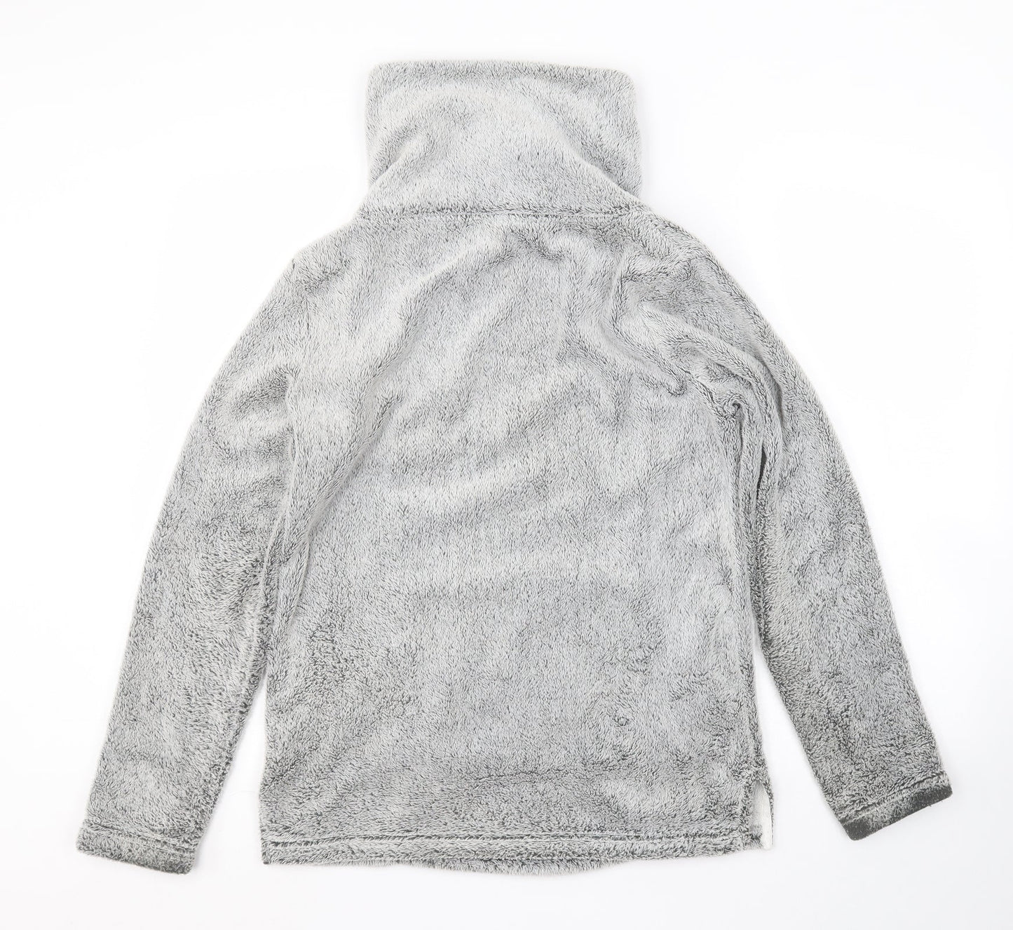 Avenue Womens Grey Herringbone  Pullover Jumper Size S