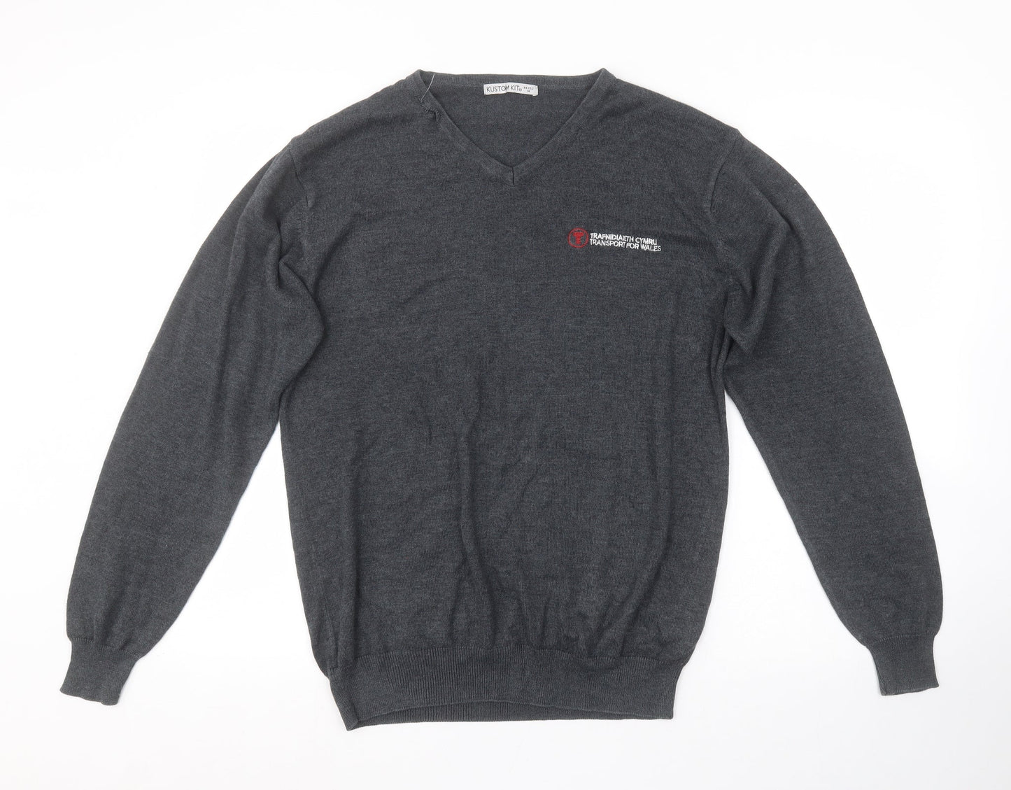 Kustom Kit Mens Gold   Pullover Jumper Size M