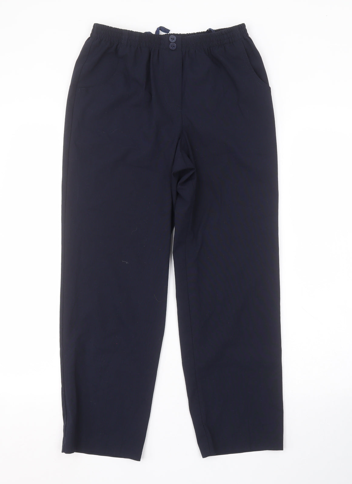 Womens UK Size 12 Preworn Regular Fit  Blue Trousers