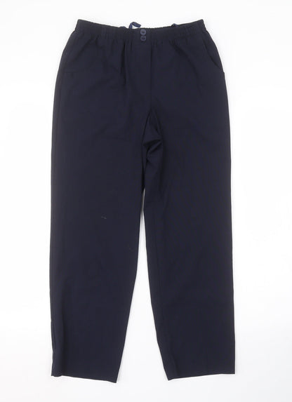Womens UK Size 12 Preworn Regular Fit  Blue Trousers