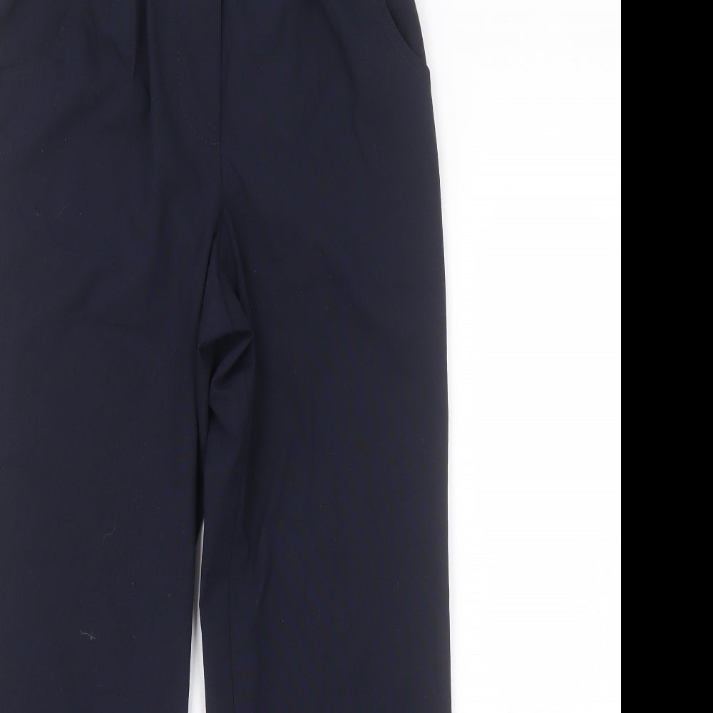 Womens UK Size 12 Preworn Regular Fit  Blue Trousers