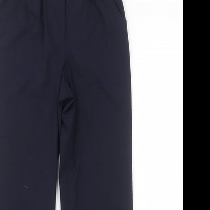 Womens UK Size 12 Preworn Regular Fit  Blue Trousers