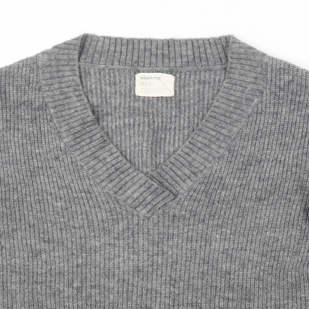 BROWNIE Mens Grey   Pullover Jumper Size S