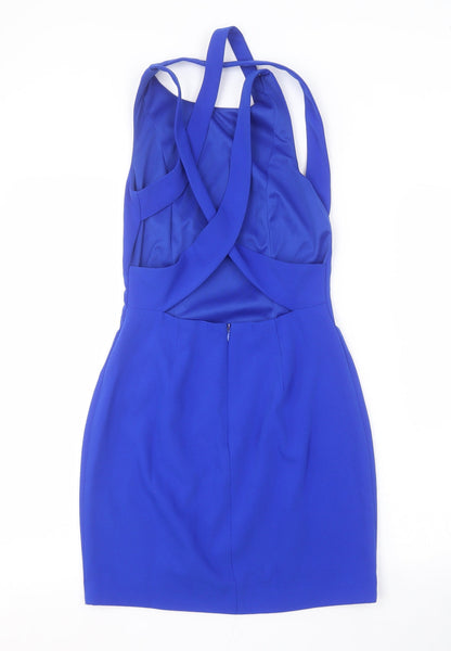 Preworn Womens Blue   Pencil Dress  Size S