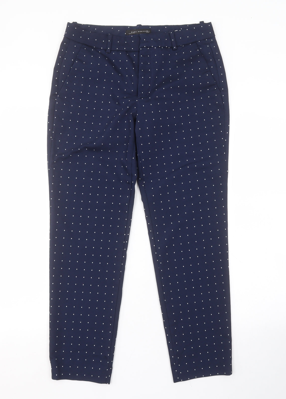 Womens UK Size M Zara Regular Fit  Blue Trousers