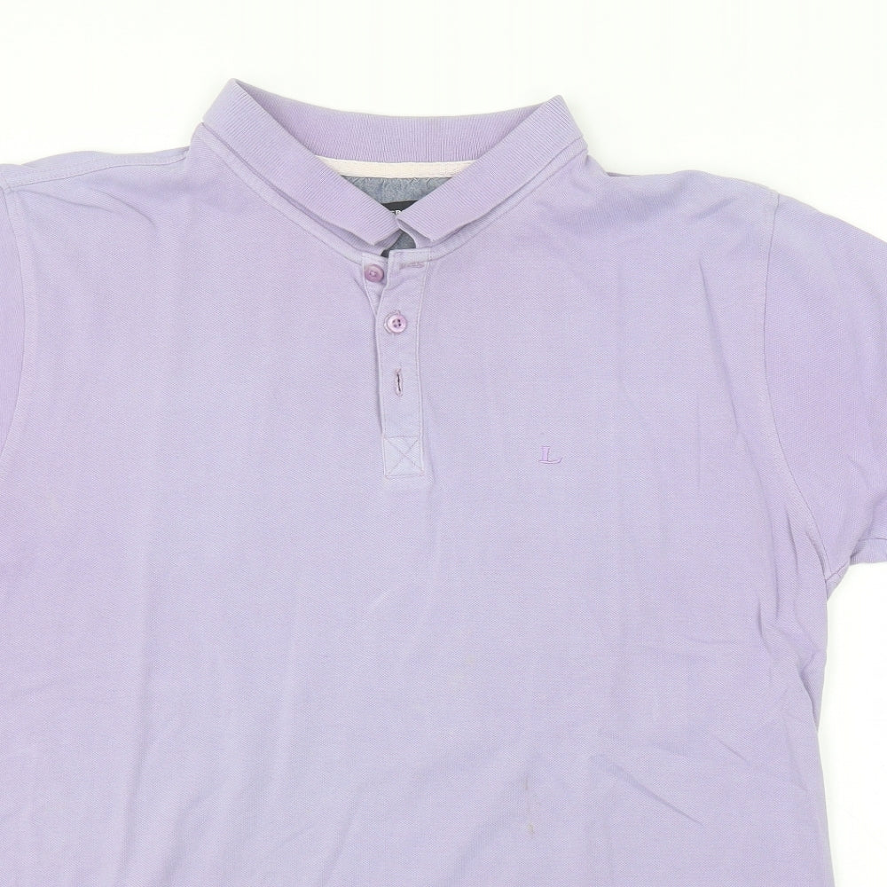 Lindbergh Mens Purple    Polo
