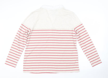 BM Mens Multicoloured Striped   Polo Size L