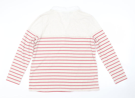 BM Mens Multicoloured Striped   Polo Size L