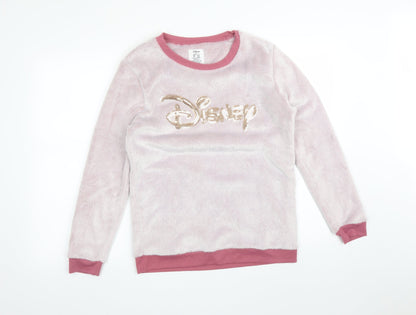 Primark Womens Pink Solid   Pyjama Top Size 14  - DISNEY