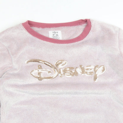 Primark Womens Pink Solid   Pyjama Top Size 14  - DISNEY