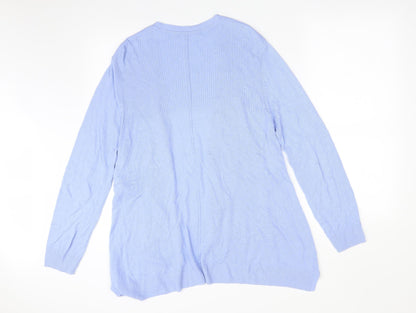 Womens UK Size 12 M&S Purple Cardigan Jumper