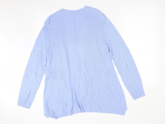 Womens UK Size 12 M&S Purple Cardigan Jumper
