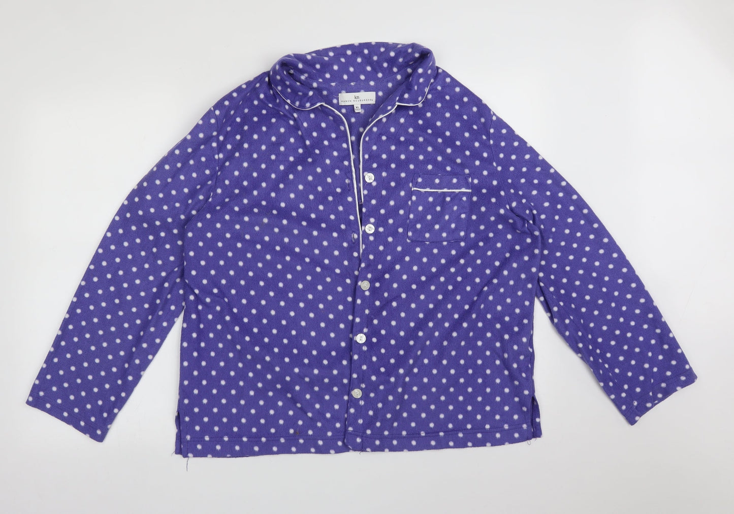 Karen Neuburger Womens Purple Polka Dot   Pyjama Top Size XL