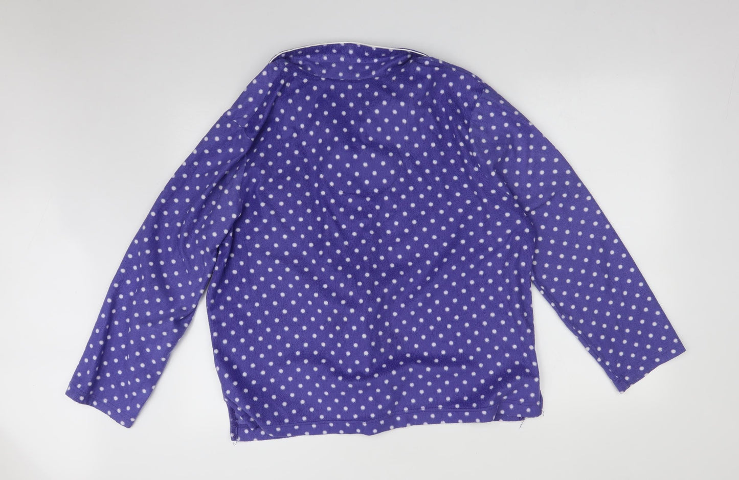 Karen Neuburger Womens Purple Polka Dot   Pyjama Top Size XL