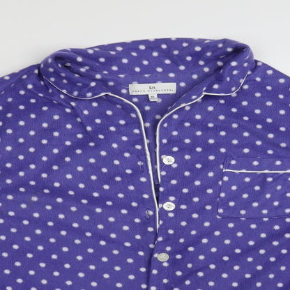 Karen Neuburger Womens Purple Polka Dot   Pyjama Top Size XL