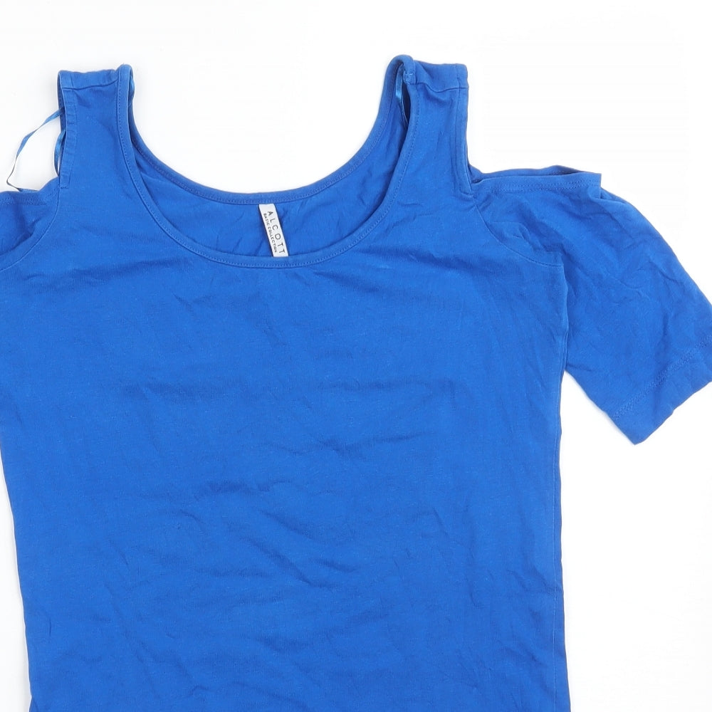 alcott Womens Blue   Basic T-Shirt Size M