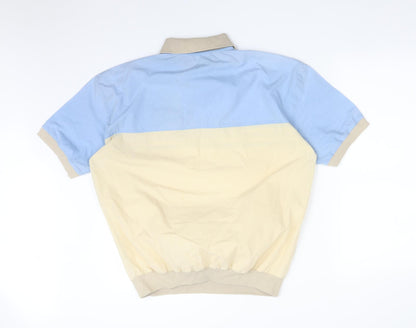 THE COLLECTION Mens Multicoloured Colourblock   Polo Size M