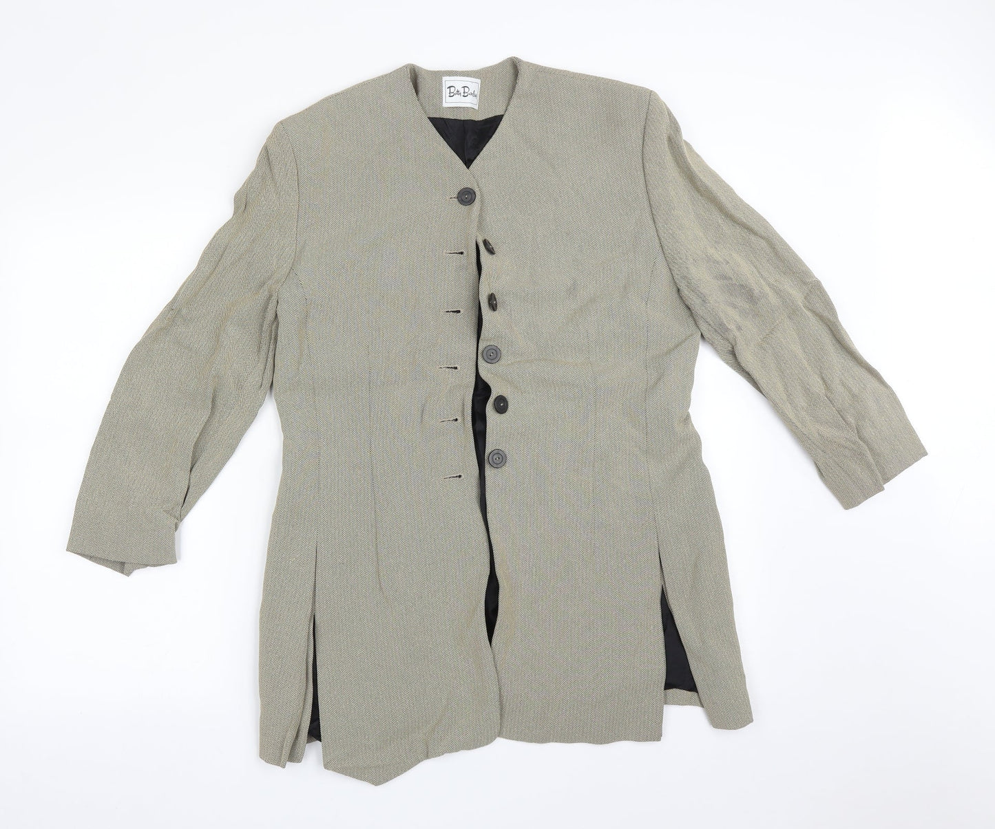 Betty Barclay Womens Multicoloured Chevron  Jacket Suit Jacket Size 14