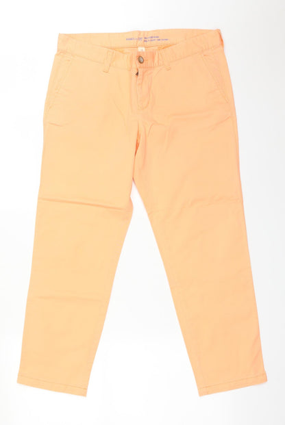 Gap Womens Orange   Chino Trousers Size 8 L27 in
