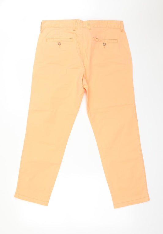 Gap Womens Orange   Chino Trousers Size 8 L27 in