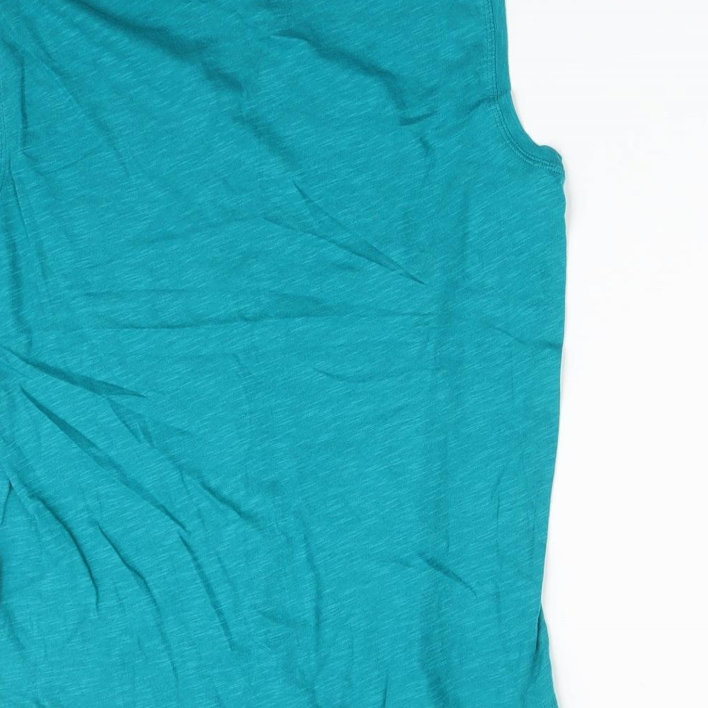 Womens UK Size S Gap Green Basic T-Shirt